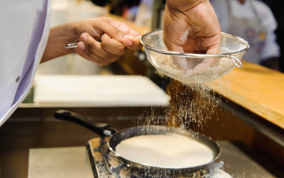 Hands cooking