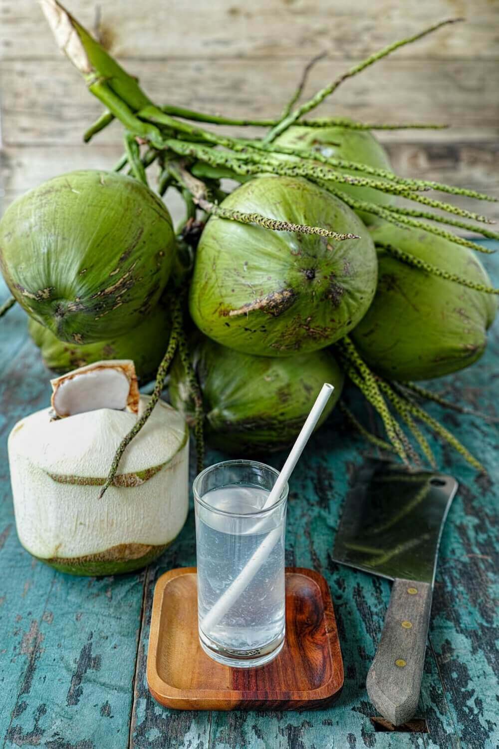 Coconut milk and water makes a refreshing drink
