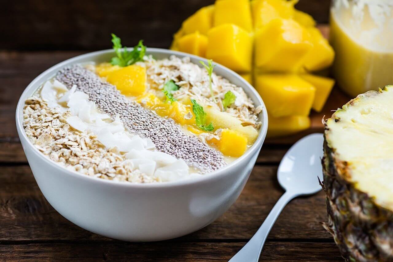 Breakfast pineapple oatmeal